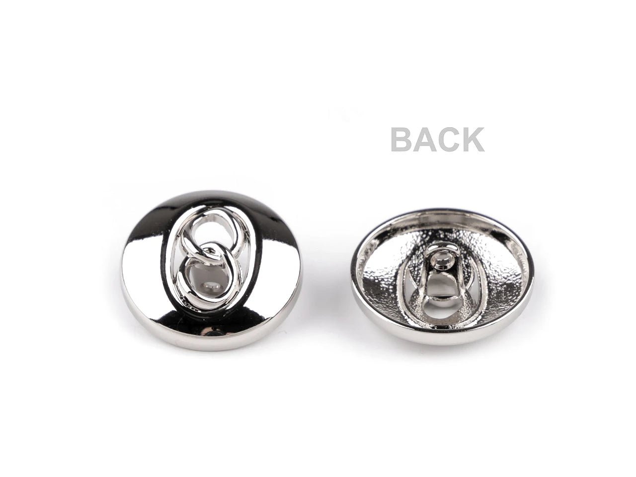 Metāla pogas | elegants dizains | 18 mm