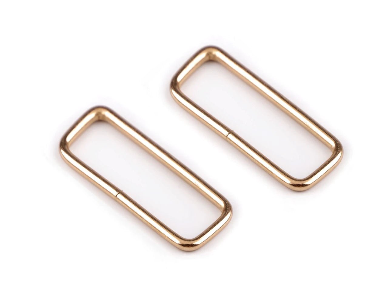 Image of Metal rectangle 50 mm – bag and strap hardware – available at Šarlotes audumi