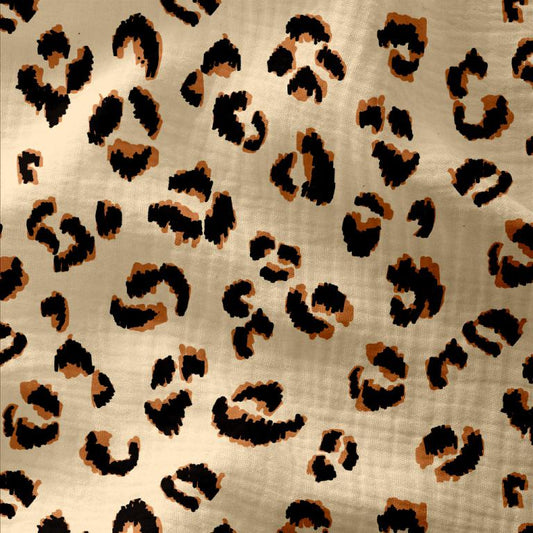 Muslin - leopard print 125 g/m²