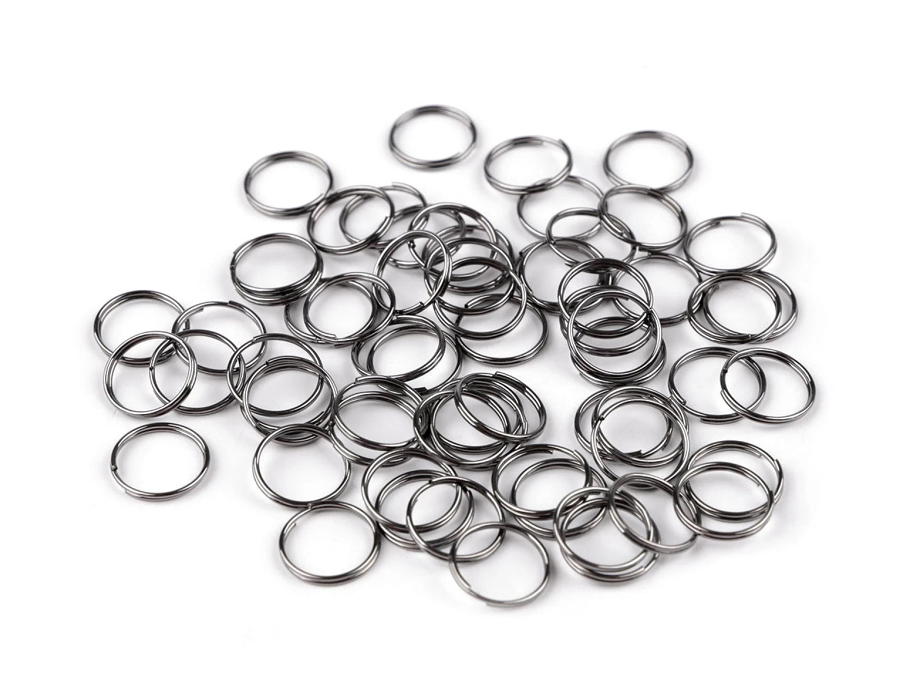 Image of stainless steel split rings (split rings) Ø12 mm 20 g – available at Šarlotes audumi