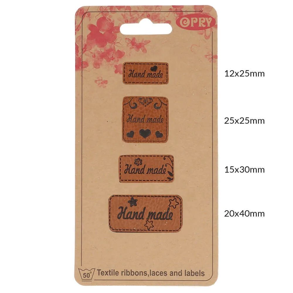 Opry faux leather labels – "Handmade"