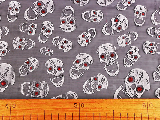 organza - skeleton heads 50 g/m²