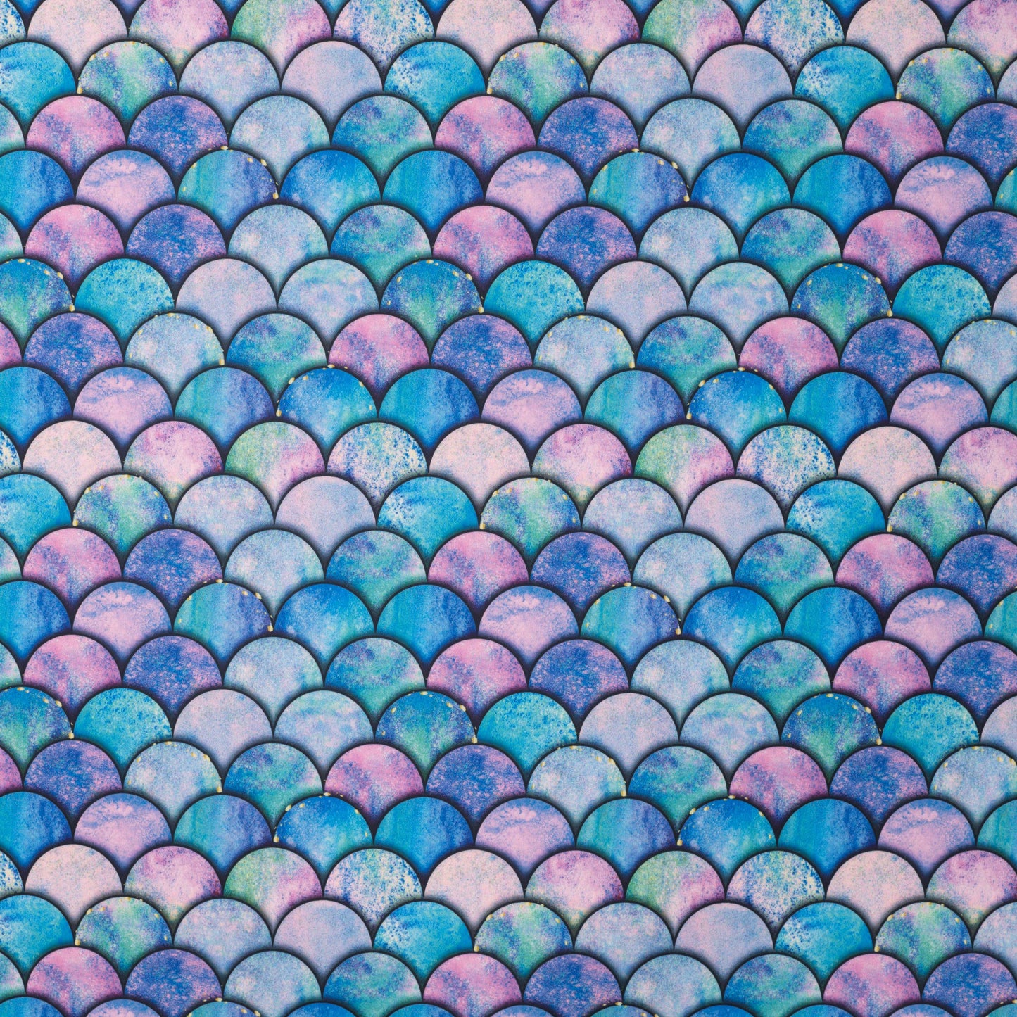 Swimwear Lycra fabric - colorful semi-circles 220 g/m² | UPF 50+