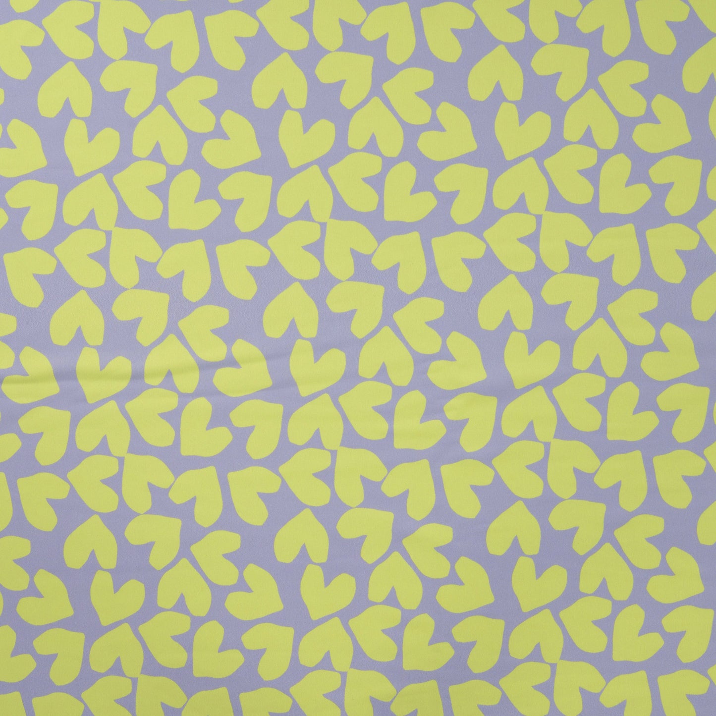 Swimsuit lycra fabric - hearts on smoky lilac 220 g/m² | UPF 50+