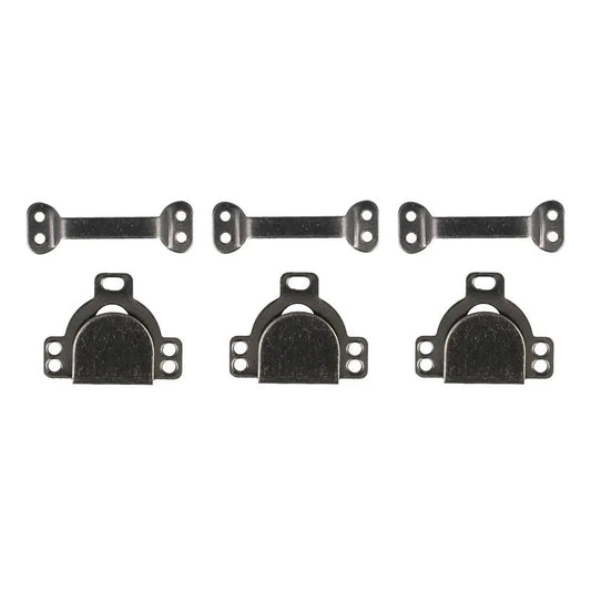 Agrafes et barrettes à coudre taille L - noires (lot de 3 paires)
