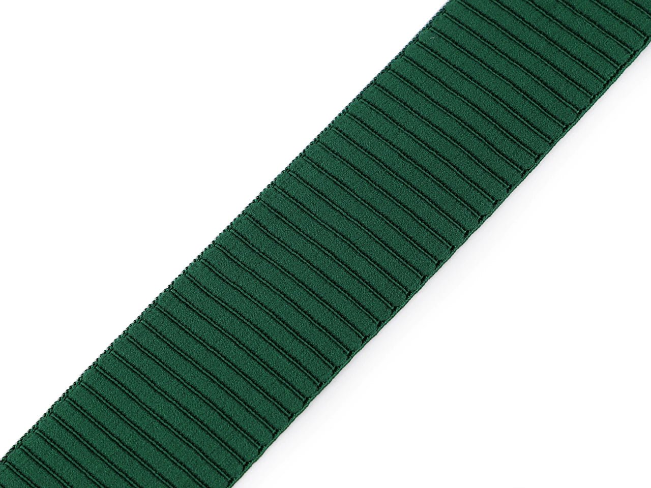 Flat elastic for boxer shorts - 3,8 cm dark green