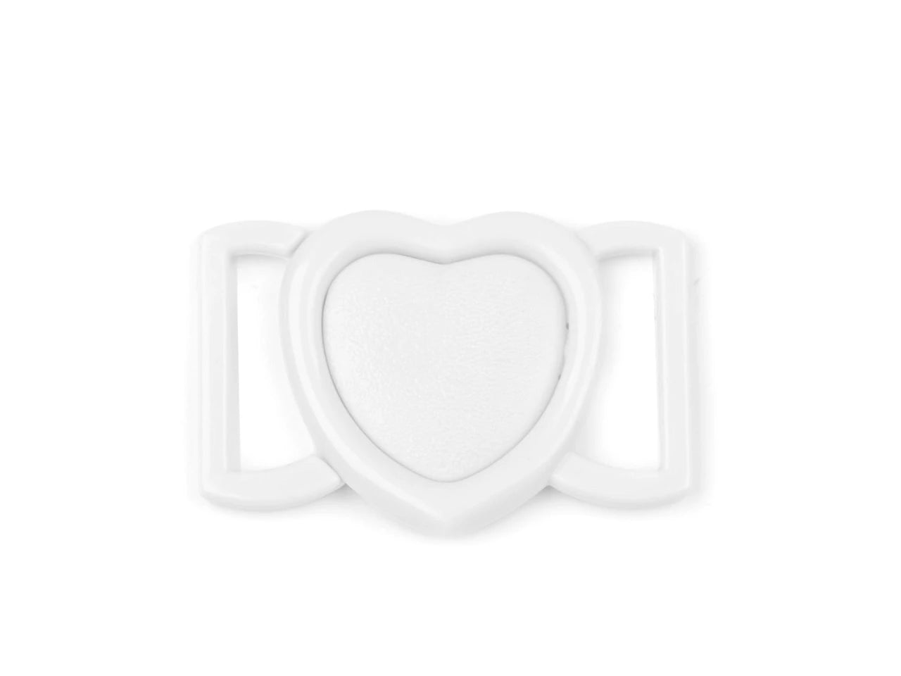 Plastic clasp - clip 20 mm - white (pack of 2)