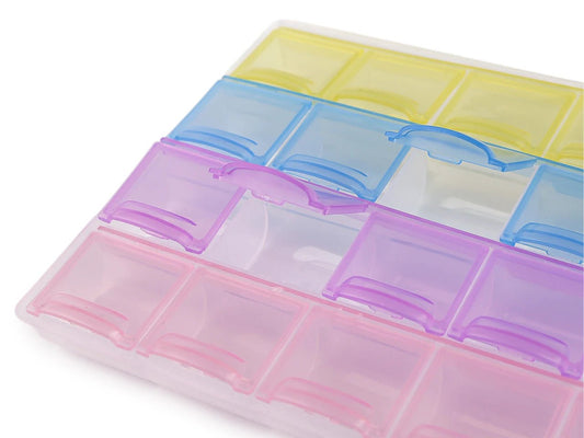 Image de boîte organisatrice en plastique 12 × 21,5 × 2 cm – disponible chez Charlotte tissus