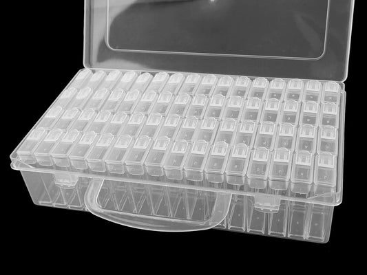 txt
Organisateur en plastique avec 64 boîtes et repérage alphabétique