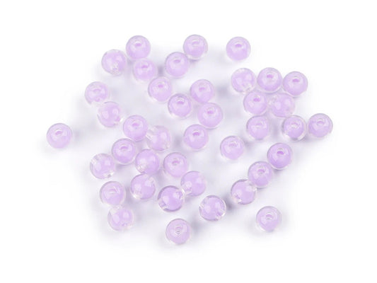 Perles en plastique Ø8 mm 10 g | de différentes couleurs