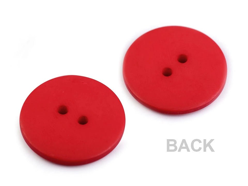 Boutons en plastique 22.7 mm - blancs