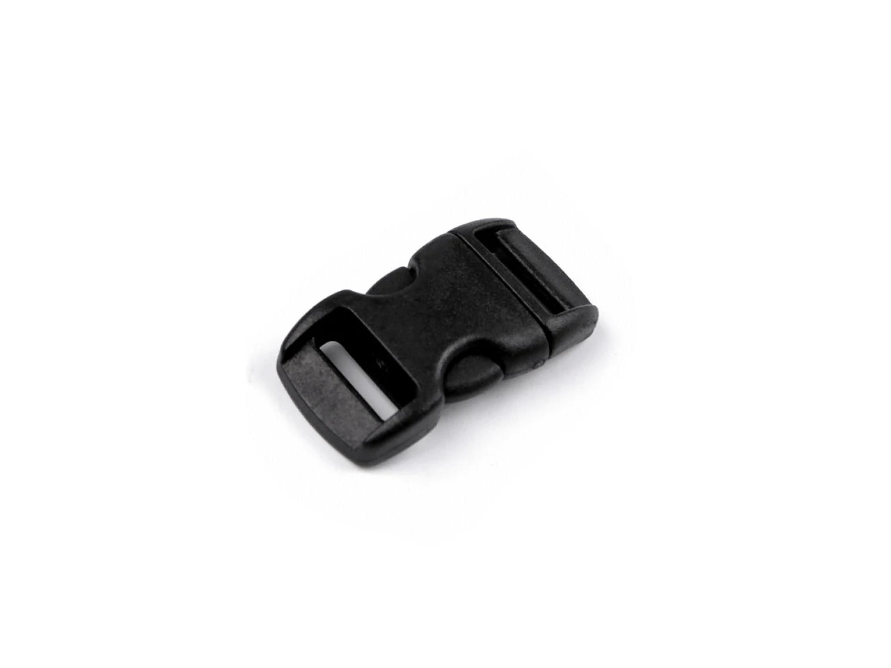 Plastic buckle connector 10 mm - black (10 pcs per pack)