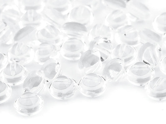 Image with 10 mm shank button - transparent – available at Šarlotes audumi