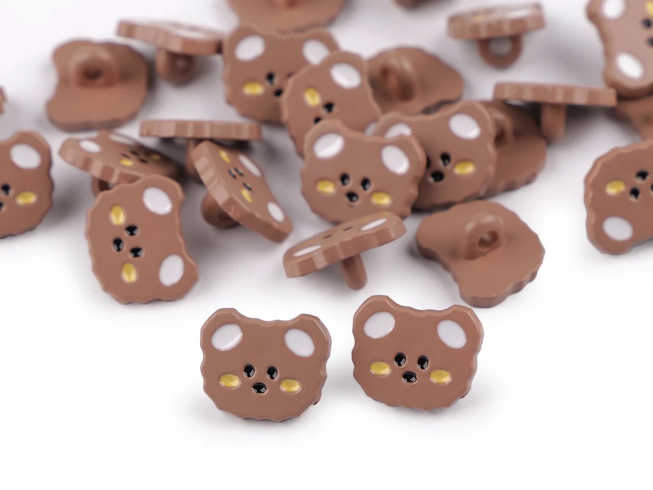 Image de boutons à queue 15 mm, petits chats|teintes variées – disponible chez Šarlotes audumi