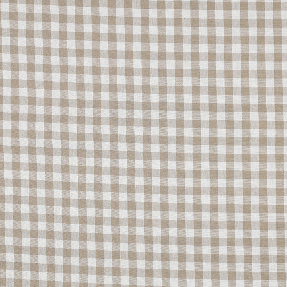 Image avec tissu Premium 100 % coton - beige à carreaux 110 g/m² – disponible chez Šarlotes audumi