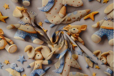 Premium 100% cotton fabric - soft toys 110 g/m²