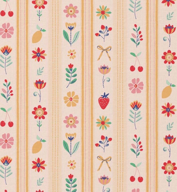 alt
Image of Premium 100% cotton fabric with line ornaments 115 g/m² – available at Šarlotes audumi