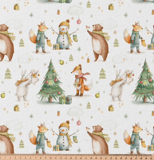 Image with Premium 100% cotton fabric - Celebration in the Forest – available online at Šarlotes audumi