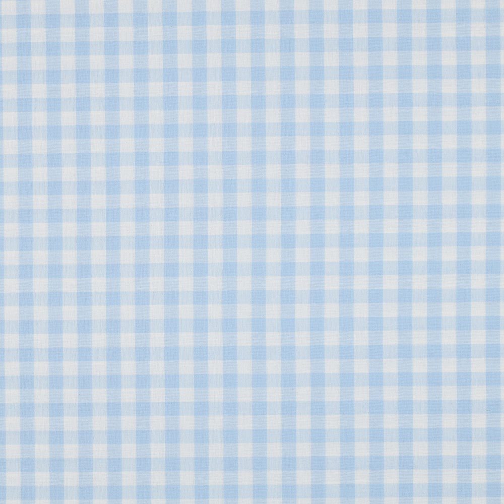 Premium 100% cotton fabric - blue plaid 110 g/m²