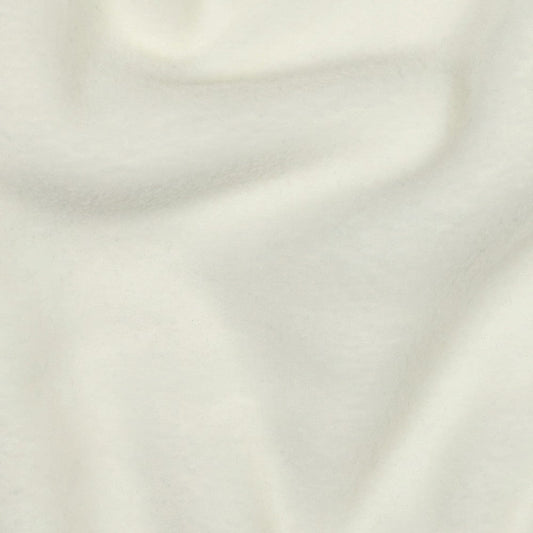 Premium Anti-Pilling Fleece Fabric - Milky White 240 g/m²