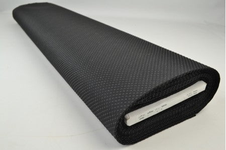 Image of non-slip fabric with rubber dots - black 100 g/m² – available at Šarlotes audumi