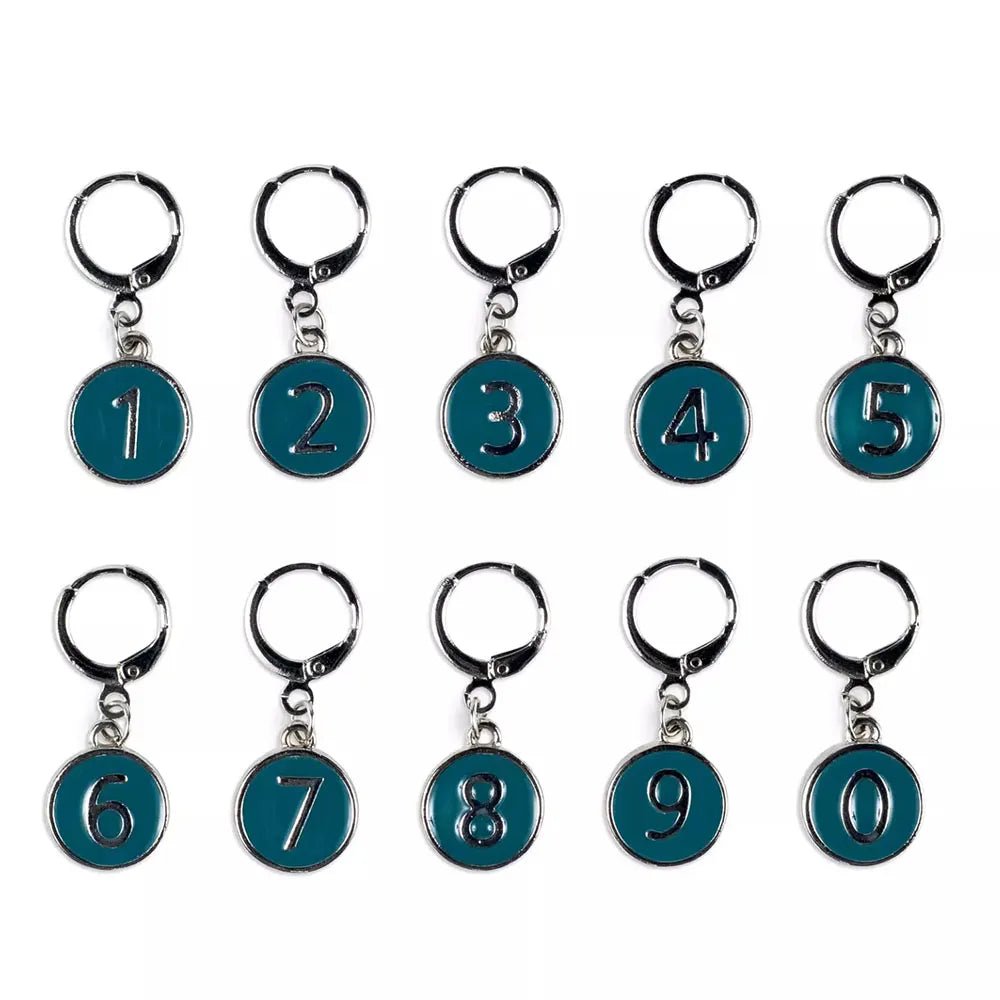 Image of Prym stitch markers numbered 0–9 – 10 pcs – available online at Šarlotes audumi