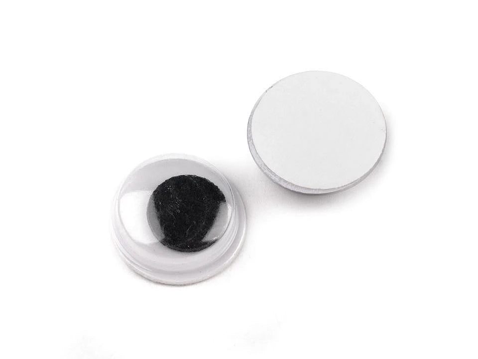 Image of toy eyes with adhesive backing Ø10 mm 50 pcs – available at Šarlotes audumi