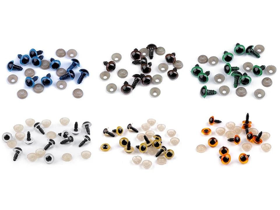 Toy eyes Ø10 mm - brown (5 pairs per pack)