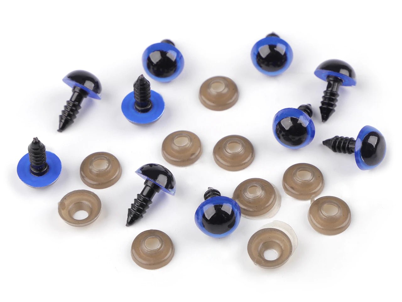Toy eyes Ø12 mm blue (5 pairs per pack)