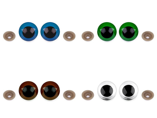 Toy eyes Ø30 mm - green (2 pairs per pack)