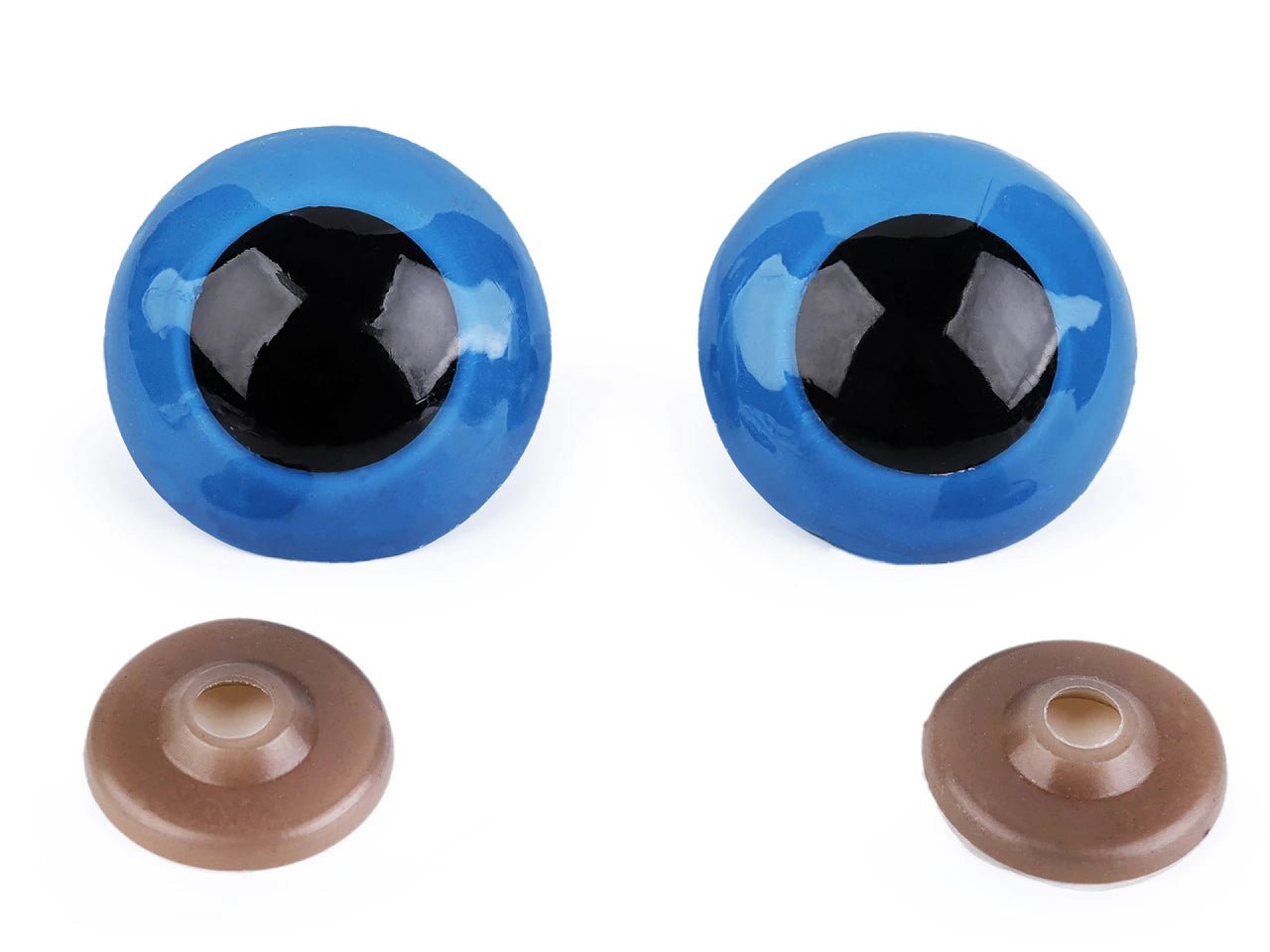 Yeux pour peluches Ø40 mm bleus (1 paire)