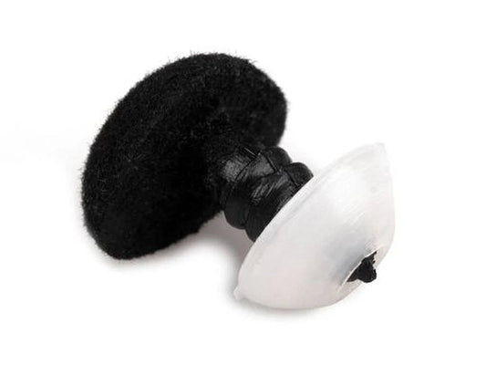 Nez pour peluche 11x14 mm gris (10 pièces par paquet)