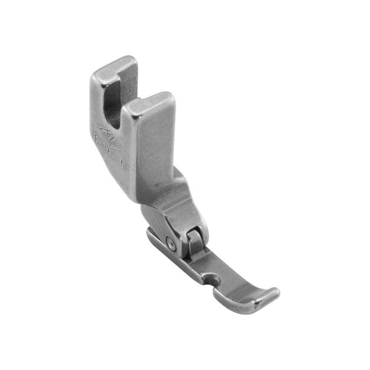 Image with industrial sewing machine foot - left side for zippers, narrow – available at Šarlotes audumi