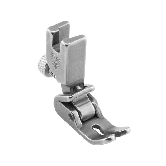 Image of an industrial sewing machine presser foot - adjustable gathering foot – available at Charlotte Fabrics