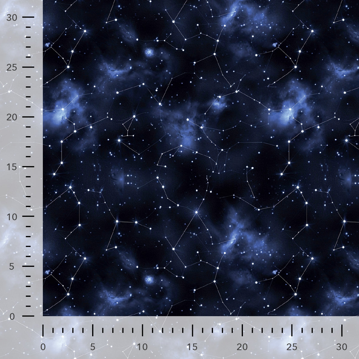 Cotton loop-knit with insulation - constellations