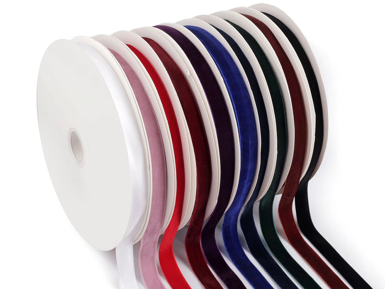 Samtband 15 mm (22,5 m Packung) - schwarz