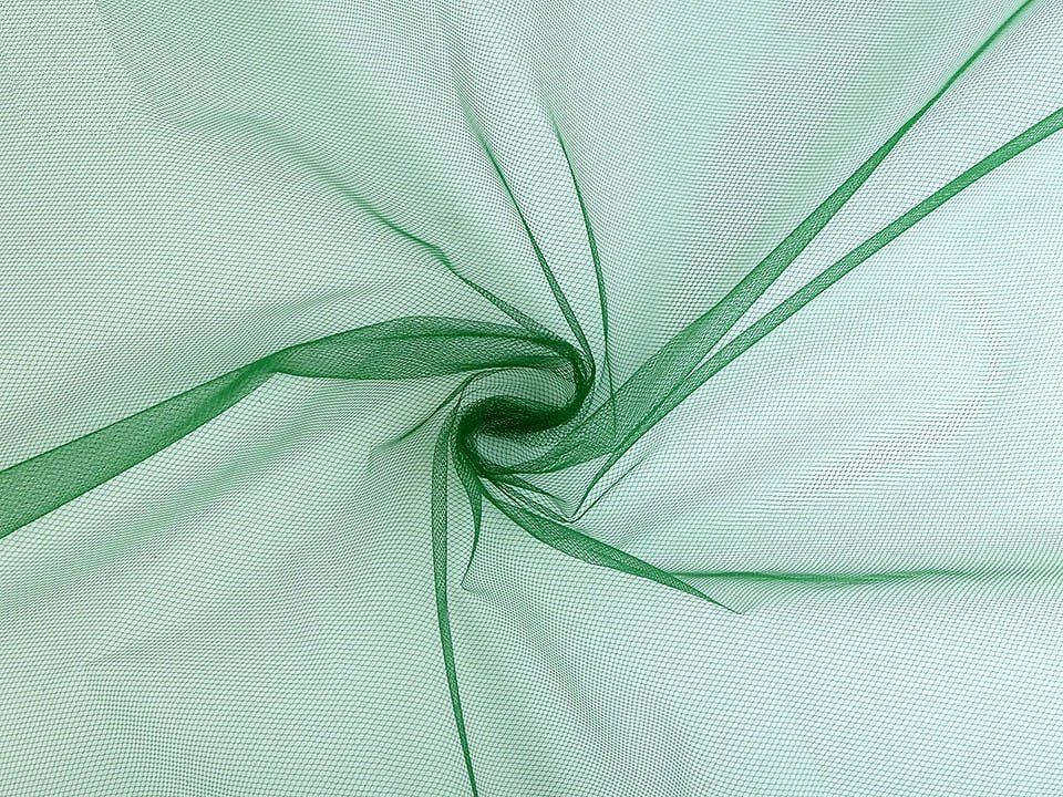 Image with Fine tulle - dark green 12 g/m² – available at Charlotte's Fabrics