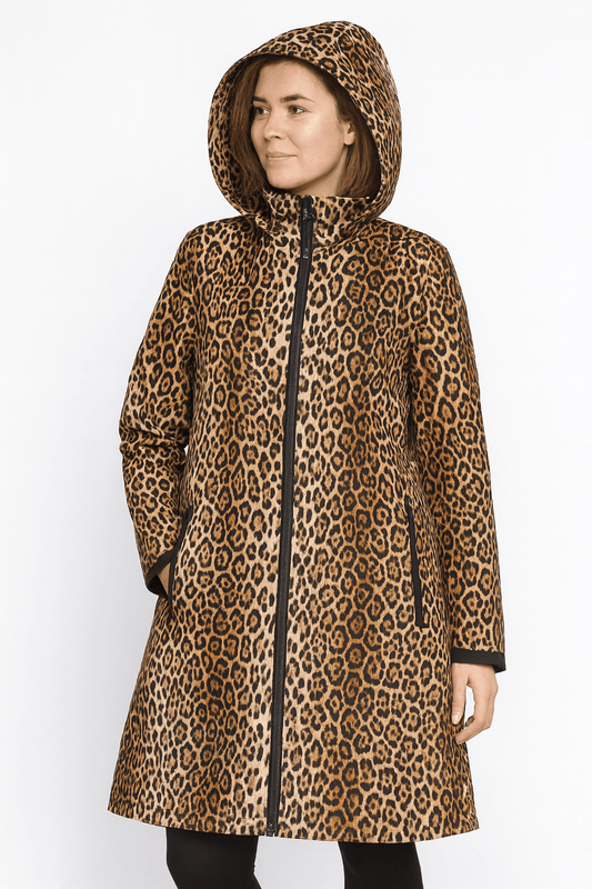 Softshell fabric - leopards 310 g/m²