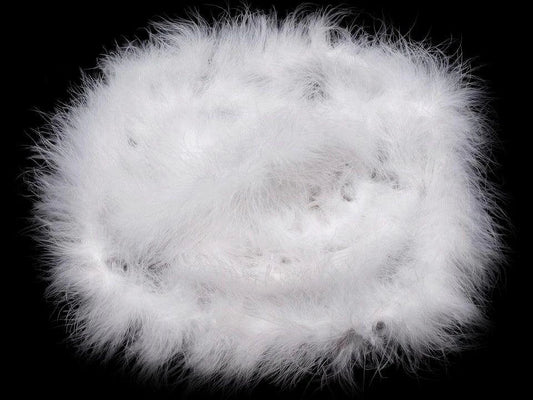 Spalvu boa - balts 2 m