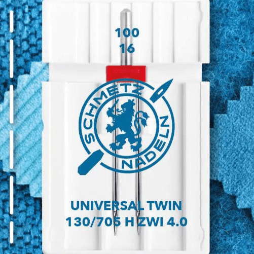 Double universal sewing machine needle SCHMETZ UNIVERSAL TWIN ZWI - No.4/100