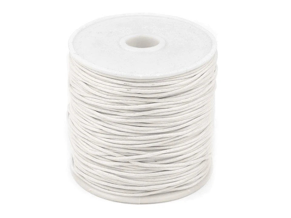 Vaskota kokvilnas aukla Ø 0,8 mm - balta (25 m rullis)