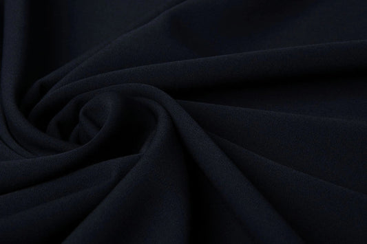 Tissu de costume en viscose avec élasthanne - bleu foncé 275 g/m²