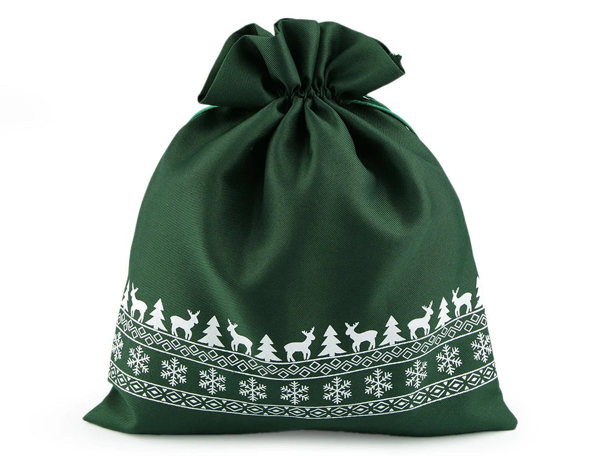 Image of a Christmas gift bag 30 × 35 cm – available online at Šarlotes audumi