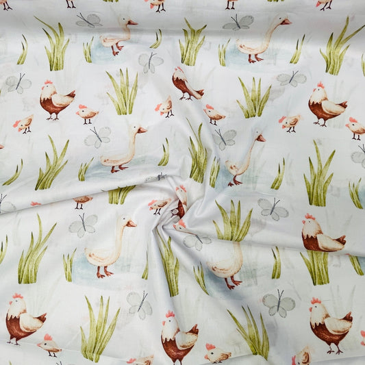100% Cotton Fabric - Chicks 125 g/m²