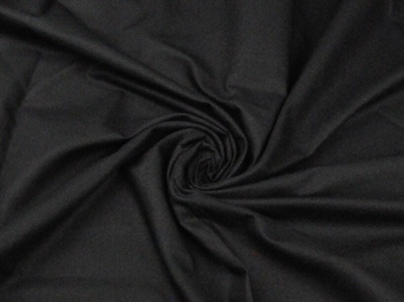 Tissu 100 % coton - noir 125 g/m²