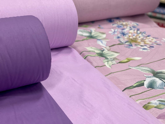 100% cotton fabric - dark purple 220cm 146 g/m²