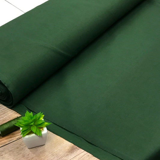 100% Cotton fabric-dark green 125 g/m²