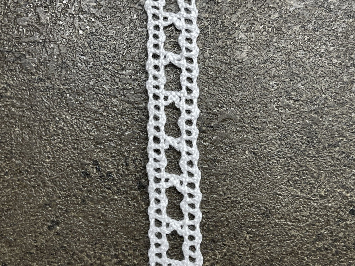 100% Baumwollspitze-1 cm weiß