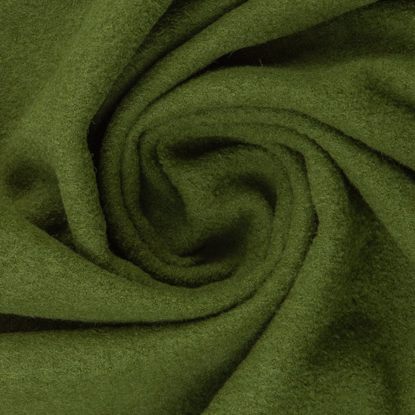 Tissu 100 % laine, vert chaud 385 g/m²