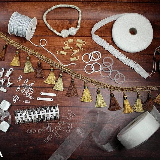 Curtain clips (set of 20 pcs)-silver